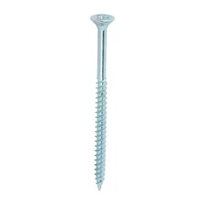 Timco - Twin-Threaded Woodscrews - PZ - Double Countersunk - Zinc (Size 10 x 3 - 100 Pieces)