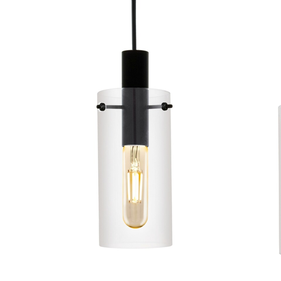 image 1 of EGLO Montefino Industrial Black Steel 3 Pendant Light WBS Black