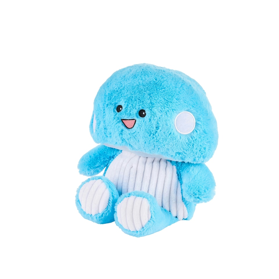 image 1 of Warmies Blue Mushroom Plush Microwaveable Weighted Cuddly Toy