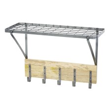 KitchenCraft Wall Mounted Shelf Hooks