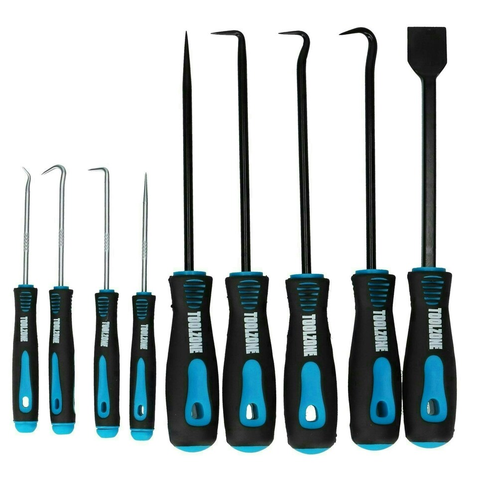 image 1 of Hook And Pick Removal Tools And Scraper For Gaskets O Rings Seal Bushes 9pc