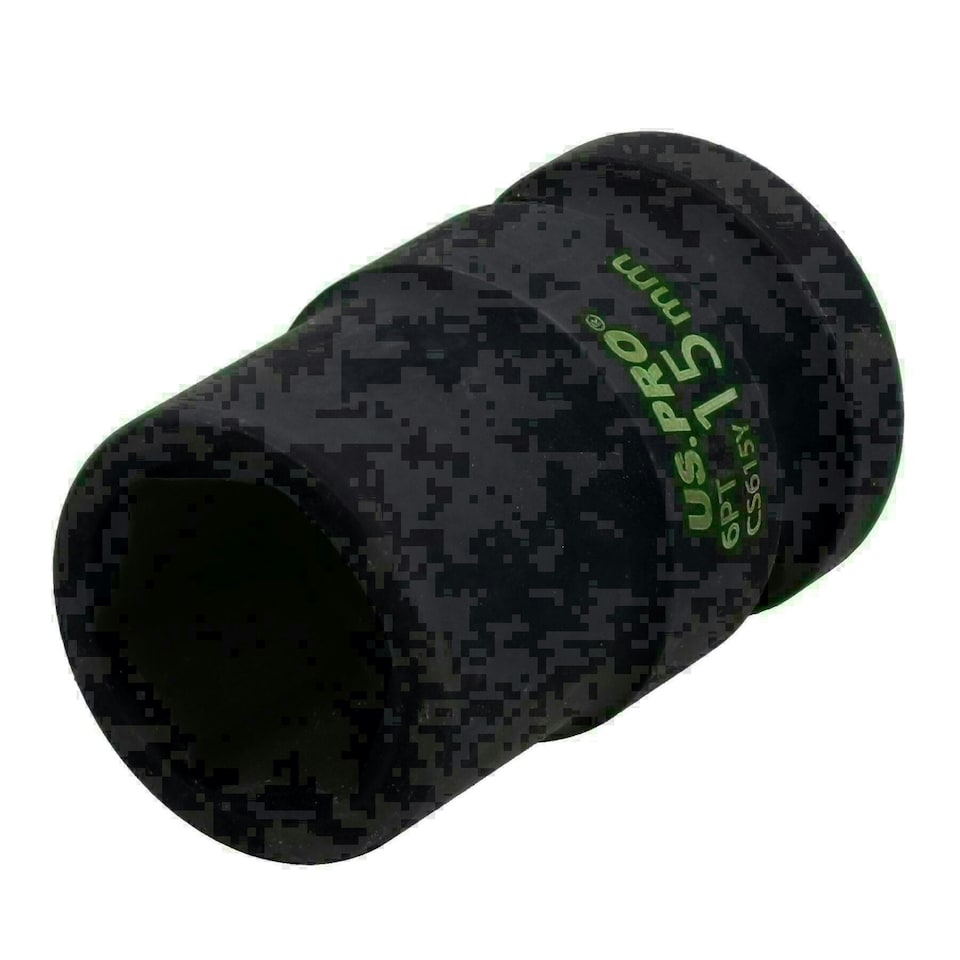 image 1 of 15mm Metric Shallow Impact Impacted European Style Socket 1/2" Drive 6 Sided