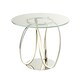 image 1 of DECORATIVE LED SIDE TABLE WITH GLASS TOP