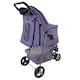 image 7 of Pet Stroller Dog Cat Puppy Pram Pushchair Travel Cart Jogging Buggy Carrier (Purple Dot with Cover)