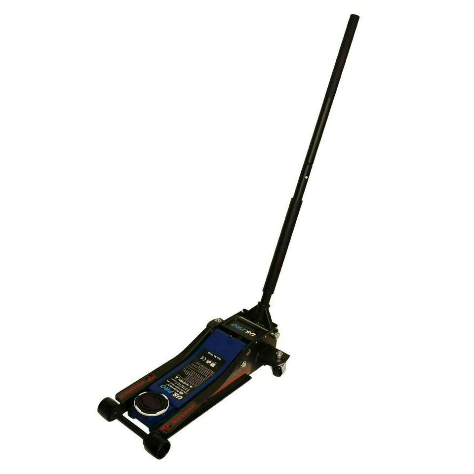 image 1 of 3 Ton Low Profile Trolley Jack Hydraulic Lifting Twin Piston 75mm - 500mm Range