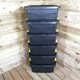 image 4 of 6 x 24L Heavy Duty Storage Boxes, Sturdy, Lockable, Stackable and Nestable Design Storage Chests with Clips in Black