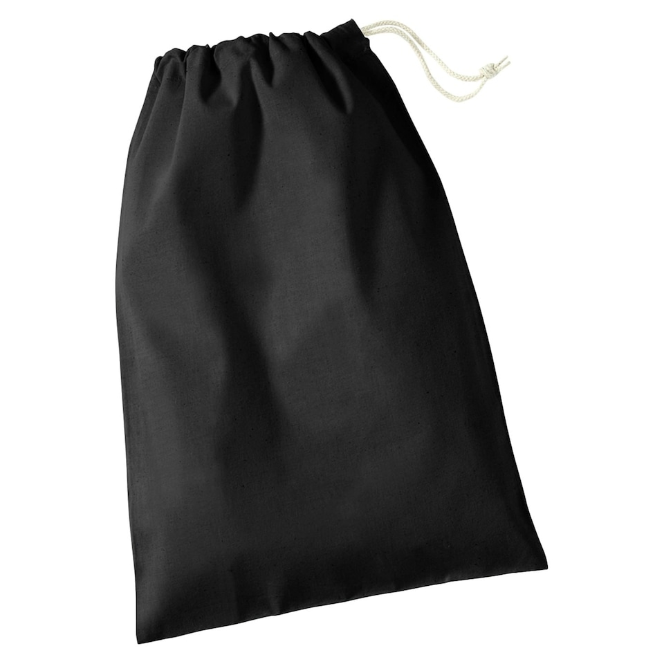 Westford Mill Recycled Cotton Stuff Bag - Black - XS | Black | XS