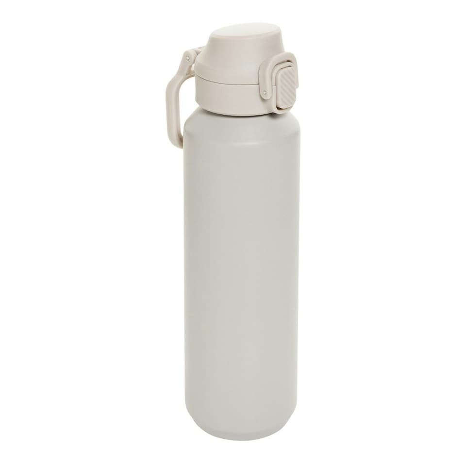image 1 of XD Collection Via Lockable Recycled Stainless Steel 600ml Sports Bottle - Beige - One Size