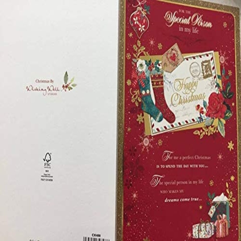 image 1 of TRADITIONAL SPECIAL PERSON IN MY LIFE NICE VERSE CHRISTMAS GREETING CARD