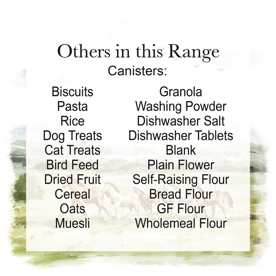 image 1 of Wild Horses Dishwasher Tablets Storage Tin