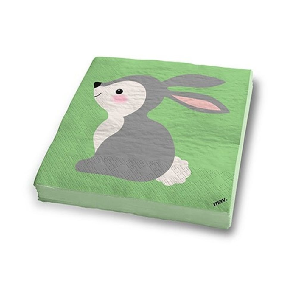 image 1 of Woodland Animals Luncheon Napkins 3 Ply 33cm - Pack of 20