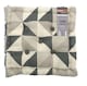 image 1 of Geometric Triangle Box Cushion Grey & White