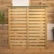 image 4 of 123cm x 115cm Large Wooden Outdoor Garden Patio Log Store Shed