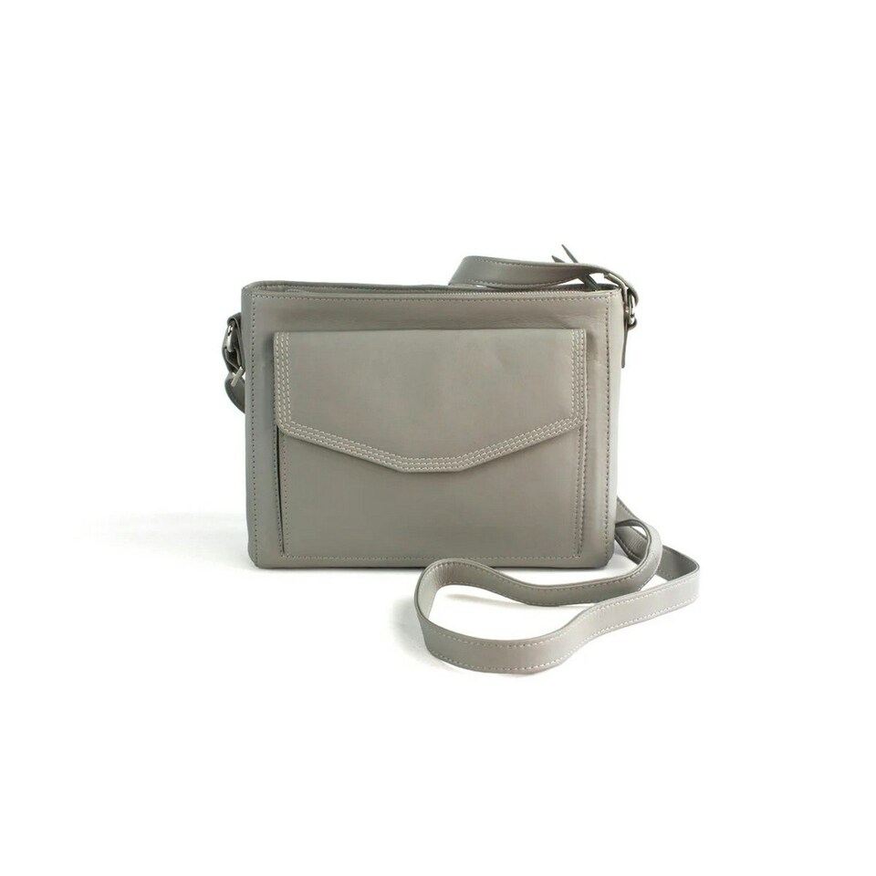 image 1 of Eastern Counties Leather Autumn Leather Handbag - Light Grey - One Size Grey