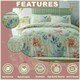 image 5 of Kalisse Floral Printed Duvet Cover Set Reversible Polycotton Beddings Multi | King