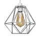 image 1 of ValueLights Diablo Silver Metal Basket Ceiling Pendant Light Shade | Silver