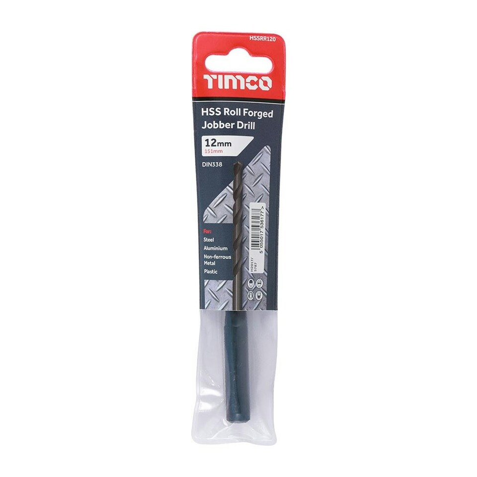 image 1 of Timco - Roll Forged Jobber Drills - HSS (Size 12.0mm - 5 Pieces)