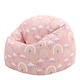 image 3 of Kids Rainbow Bean Bag Chair Pink Childrens Bean Bags | Pink | Pink | 1