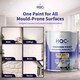 image 3 of HQC Anti Mould Paint - Prevents Mould on Interior Walls & Ceilings - Dove Grey - 2.5L