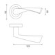 image 4 of Golden Grace 4 Pairs Astrid Design Classic Door Handles in Polished Chrome Finish Chrome