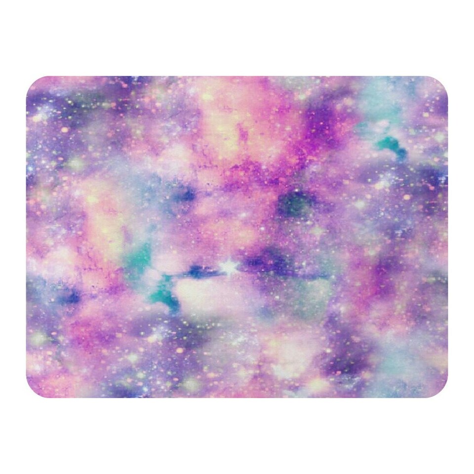 image 1 of Starry Galaxy Print in Unicorn Colours (Blanket)