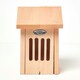image 4 of Homescapes Real Alder Wood Butterfly House Multi