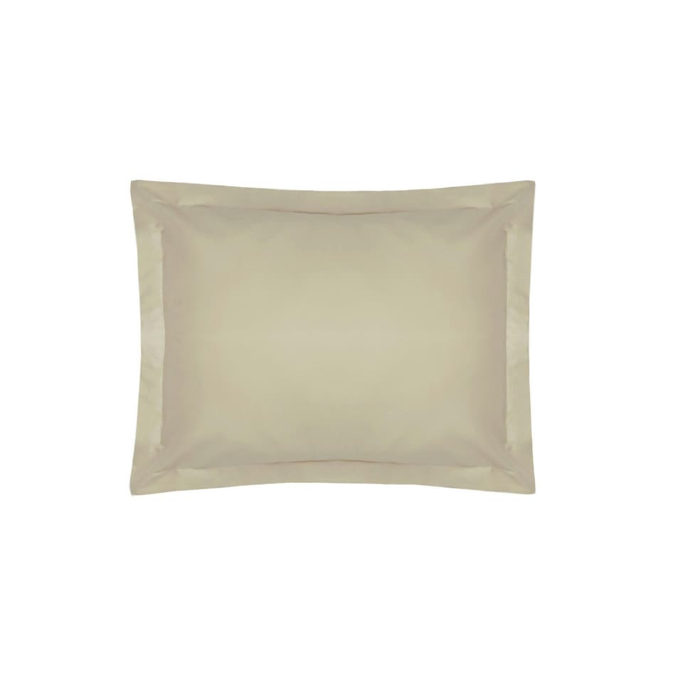 Belledorm Easycare Percale Oxford Pillowcase - Mushroom - One Size