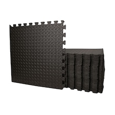 Samuel Alexander 12 Piece EVA Foam Floor Protective Floor Tiles / Mats 60x60cm. Covers 4.32 sqm (46.5 sq ft)