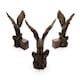 image 1 of American Bald Eagle Plant Pot Feet - Set of 3 - L9.2 x W9.5 x H11.5 cm Brown
