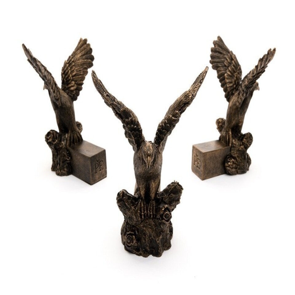 image 1 of American Bald Eagle Plant Pot Feet - Set of 3 - L9.2 x W9.5 x H11.5 cm Brown