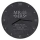 image 6 of Personalised Mr & Mrs Slate Clock