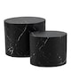 image 2 of Mice Oval Coffee Table Set in Black