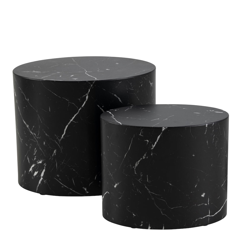image 1 of Mice Oval Coffee Table Set in Black
