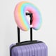 image 3 of OHS Soft Plush Rainbow U-Shaped Comfort Support Travel Neck Pillow, Multi