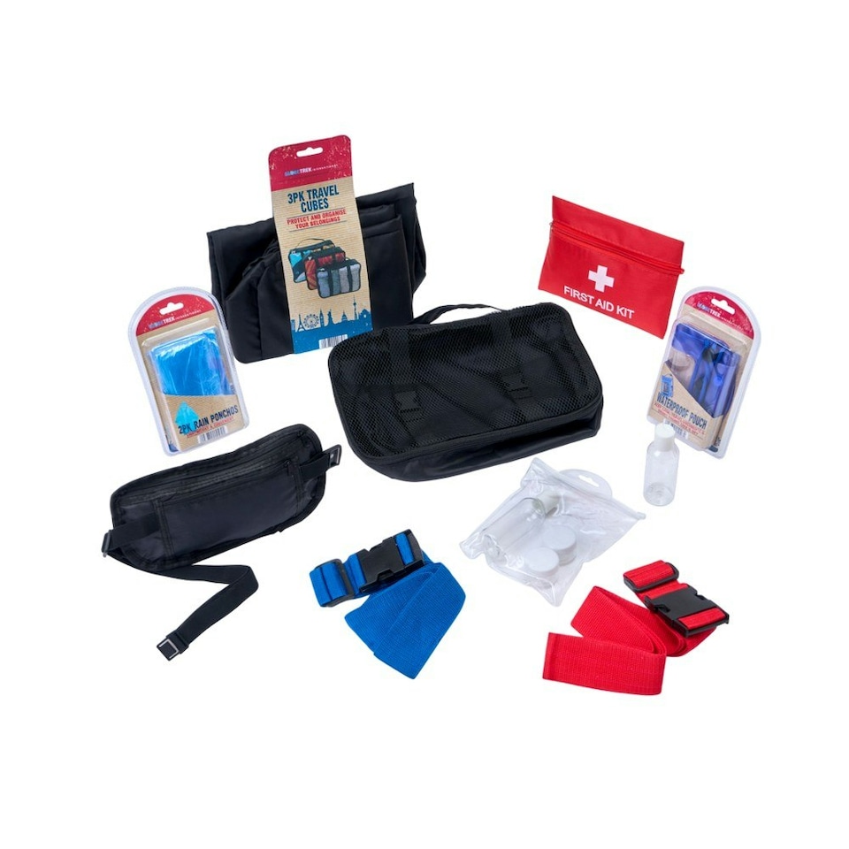 image 1 of Home & Living Waterproof Neck Pouch - Blue/Clear - One Size | Blue