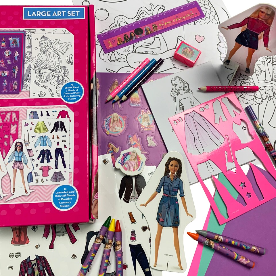 image 1 of Barbie Large Art Set