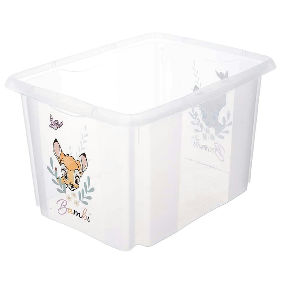 image 1 of Keeeper Bambi Turn Around Stackable Box with Lid 30 Litre Transparent