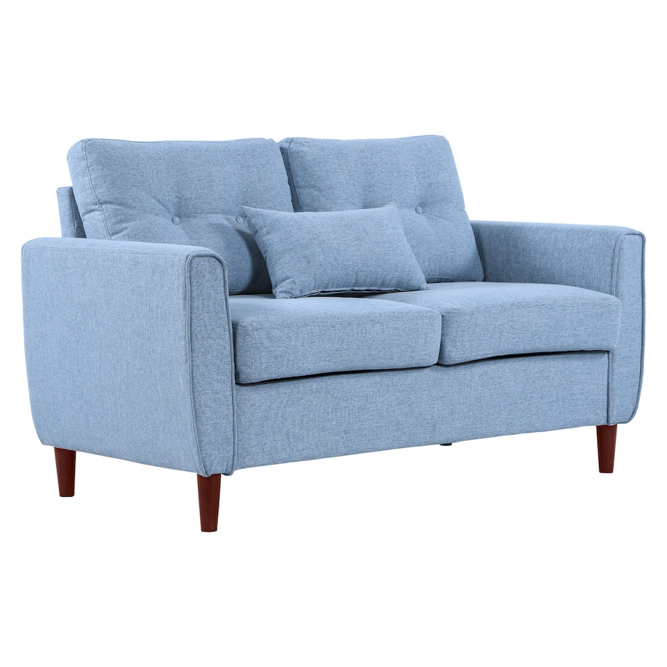 image 1 of HOMCOM Modern Chic Loveseat w/ Armrest Spring Padding for Home Office