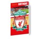 image 1 of Liverpool FC Personalise Birthday Card With Sticker Sheet