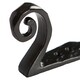 image 2 of Hammer & Tongs Hammered Scroll Hook - W30mm x H95mm - Black