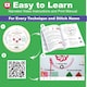 image 2 of Beginner Embroidery Kit (4 Pack) for Adults, Learn 33 Stitches with Easy DIY Video Tutorials, Coloured Design Patterns (AZA100)