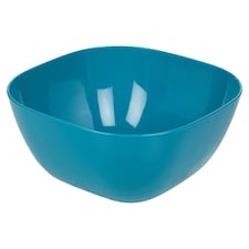 Large Durable Plastic Salad Serving Bowl Microwave Dishwasher Food Safe | Multi | Teal | 1
