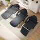 image 4 of HOMCOM Portable Massage Table, 3 Section Adjustable Beauty Bed, Foldable Massage Bed with Face Hole, Recliner Chair with Removable Headrest and Armrests for Spa, Lash, Tattoo, Black | Black