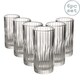 image 1 of Duralex Manhattan Vintage Collins Glasses - 305ml Highball Cocktail Tumblers - Pack of 6 | Clear | Clear