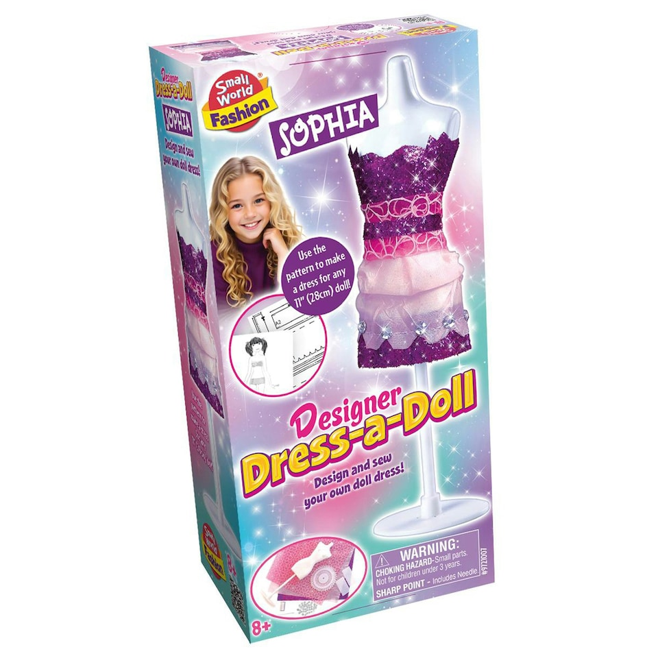 image 1 of Small World Toys Designer Dress-A-Doll Sophia