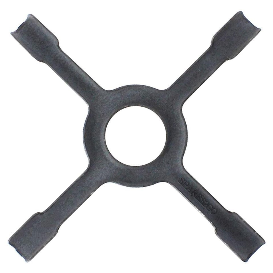 image 1 of SPARES2GO Universal Gas Hob Ceramic Pan Support Moka Trivet Stand (Small 130mm) Black