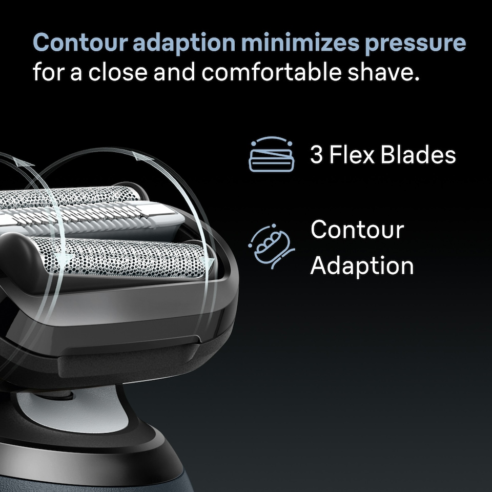 image 1 of Braun Series 6 Electric Shaver, SmartCare Center, +2 Attachments, 62-S7650CC, Silver