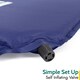 image 4 of 2.5cm Single Camping Mat Self Inflating Inflatable Camp Roll Mattress With Bag Trail | Blue | Single | 1
