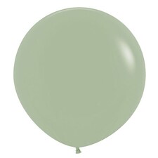 Fashion Green Eucalyptus Jumbo Biodegradable Latex Balloons 61cm / 24 in - Pack of 3