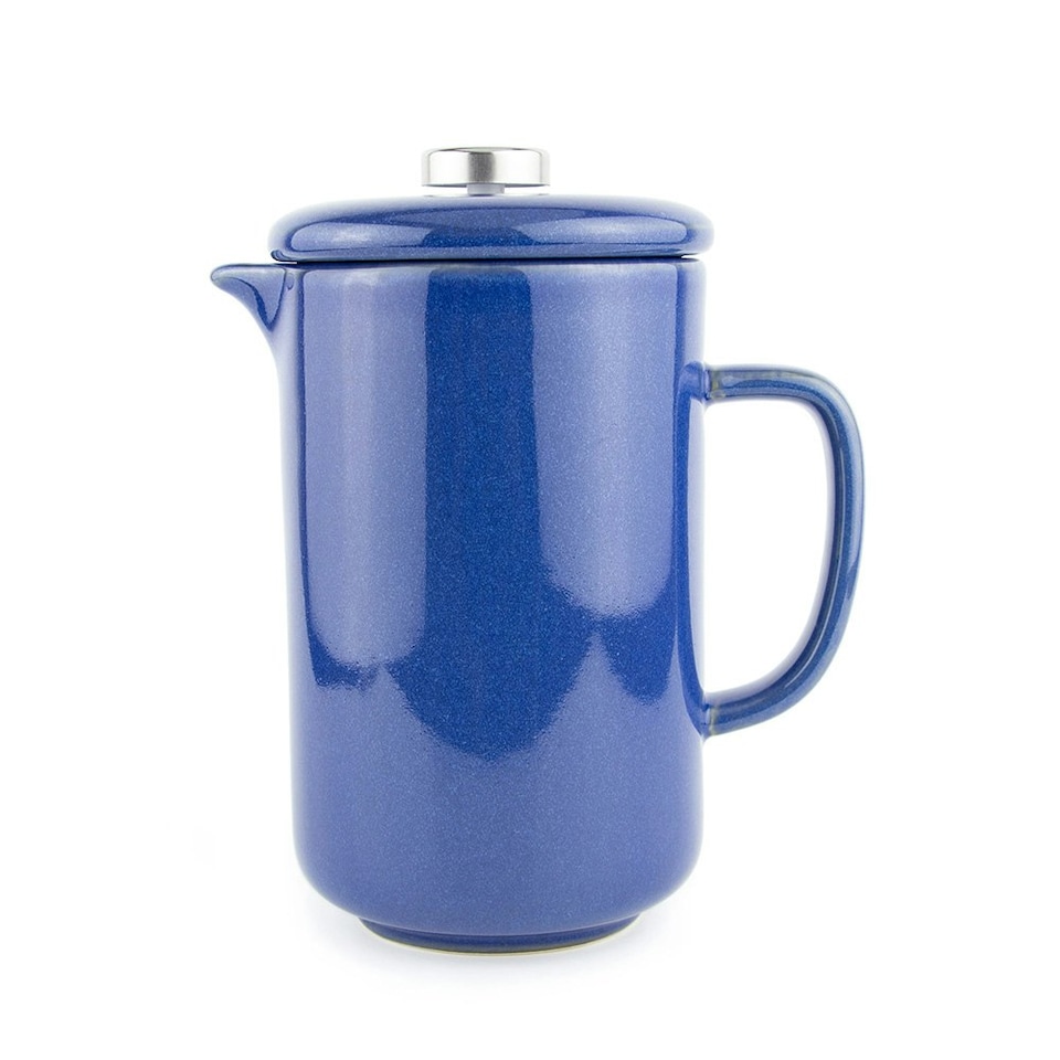 image 1 of Upper Street Percolé Six Cup Navy Blue Ceramic Cafetière